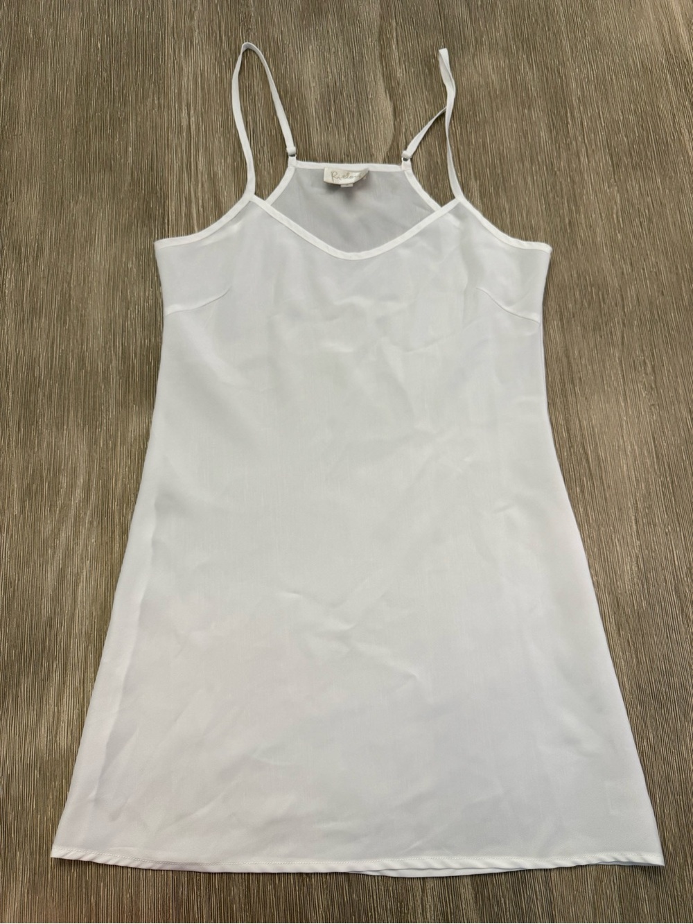 Rieley White Slip Dress with Spaghetti Straps